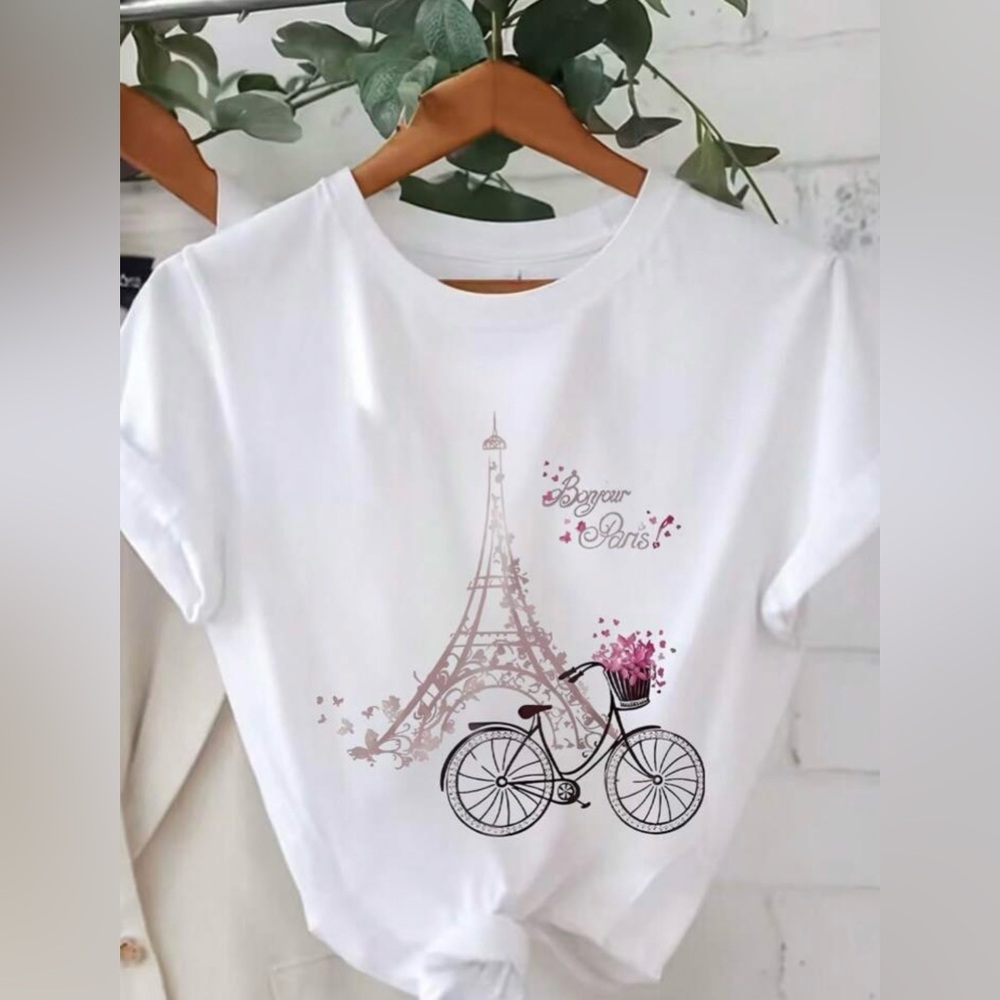 SHEIN Paris TShirt
White
Size 1X
NWT
